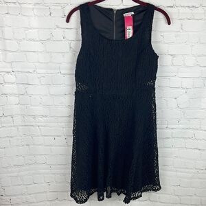 Xhilaration Black Lace Dress w/Cutouts Size Medium NWT